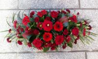 All Red Funeral Spray